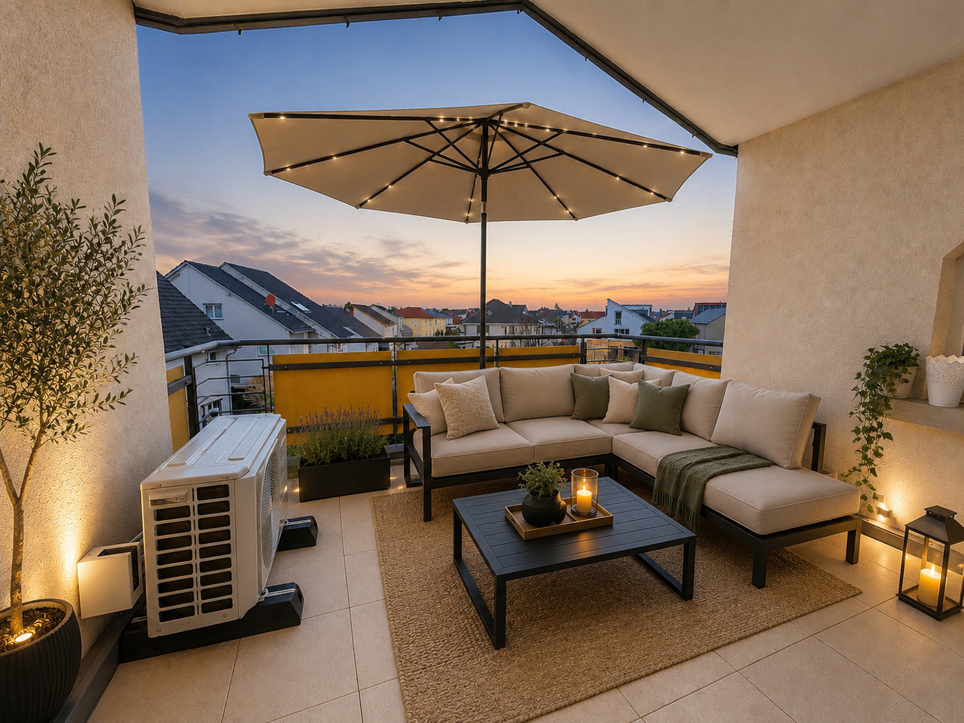Loggia Einrichtungsbeispiel