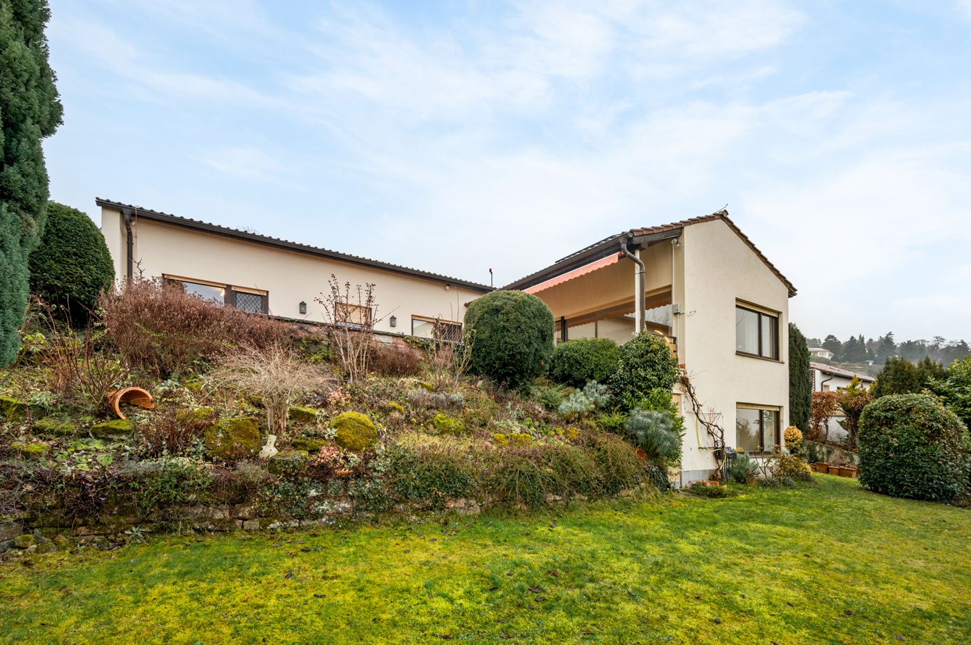 Hausansicht Garten