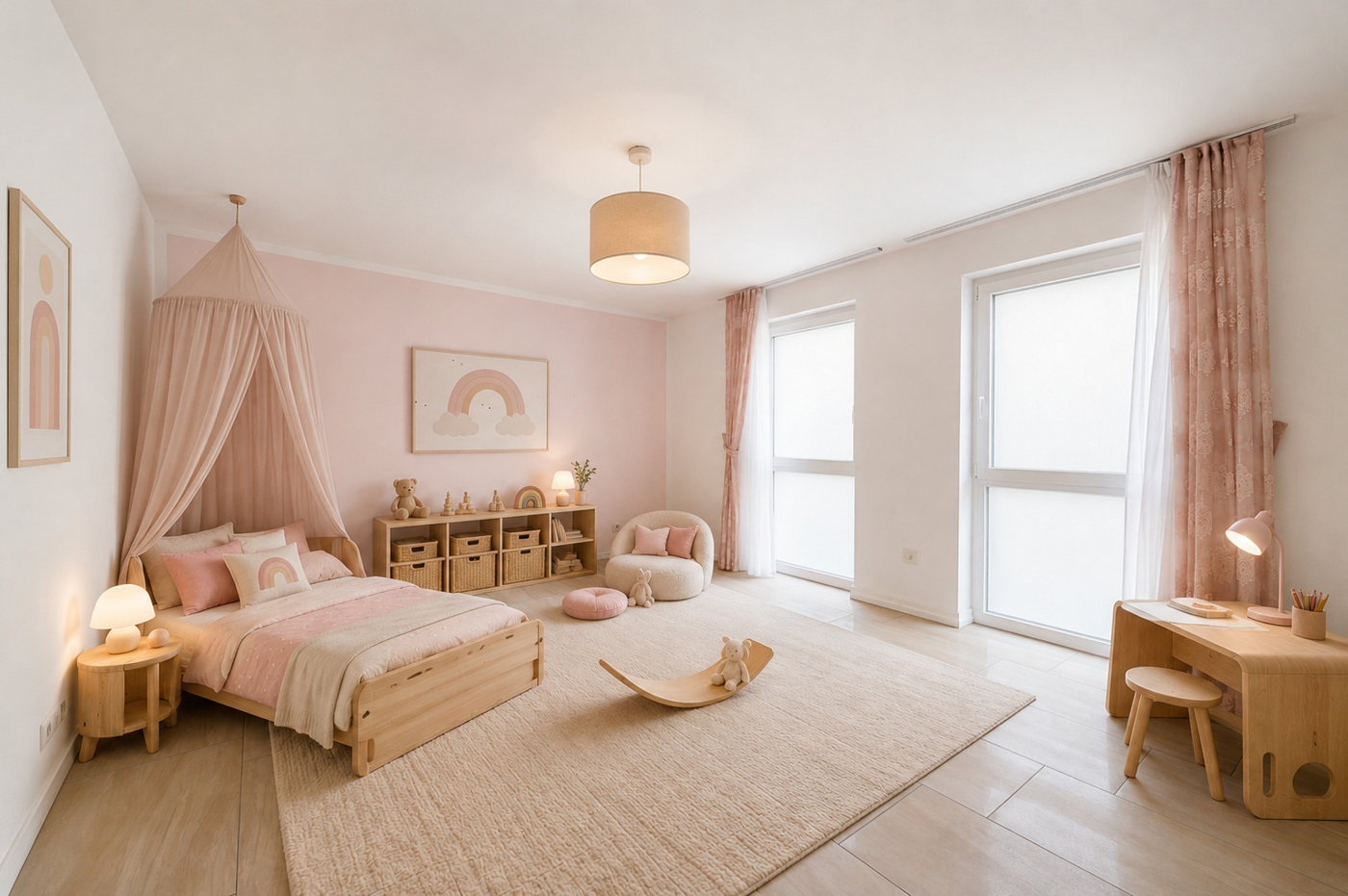 Kinderzimmer Virtuelles Home-Staging