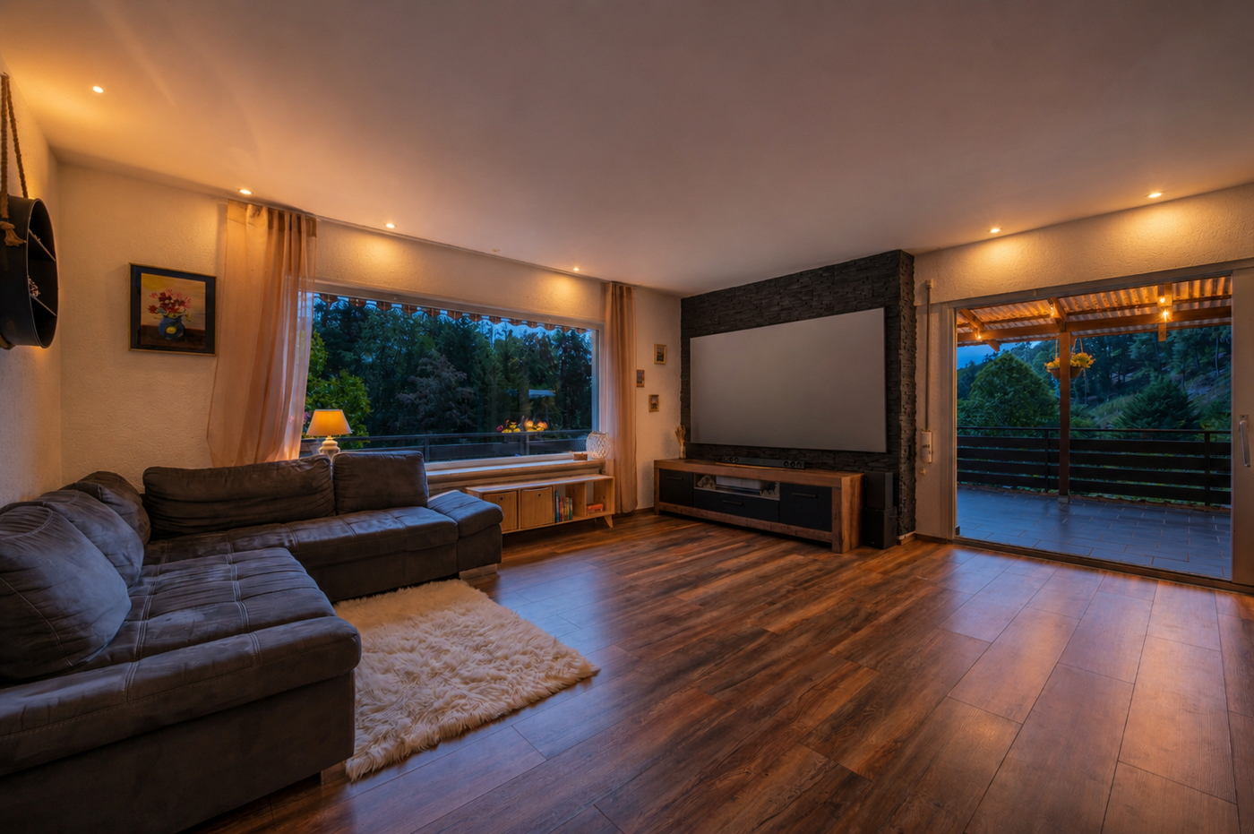 Wohnzimmer am Abend
