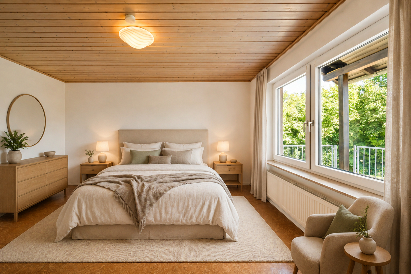 Schlafzimmer EG Virtuelles Home-Staging