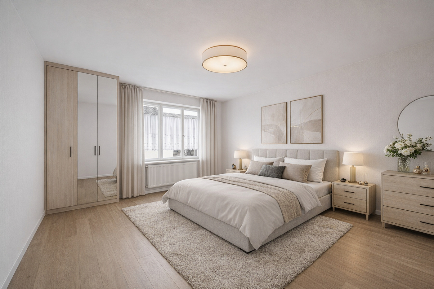 OG Schlafzimmer Einrichtungsbeispiel
