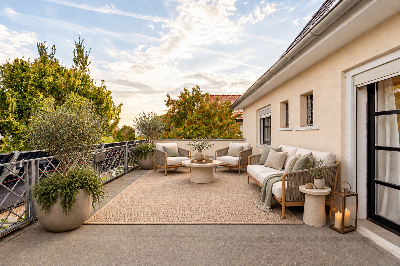Terrasse - KI-bearbeitetes Foto