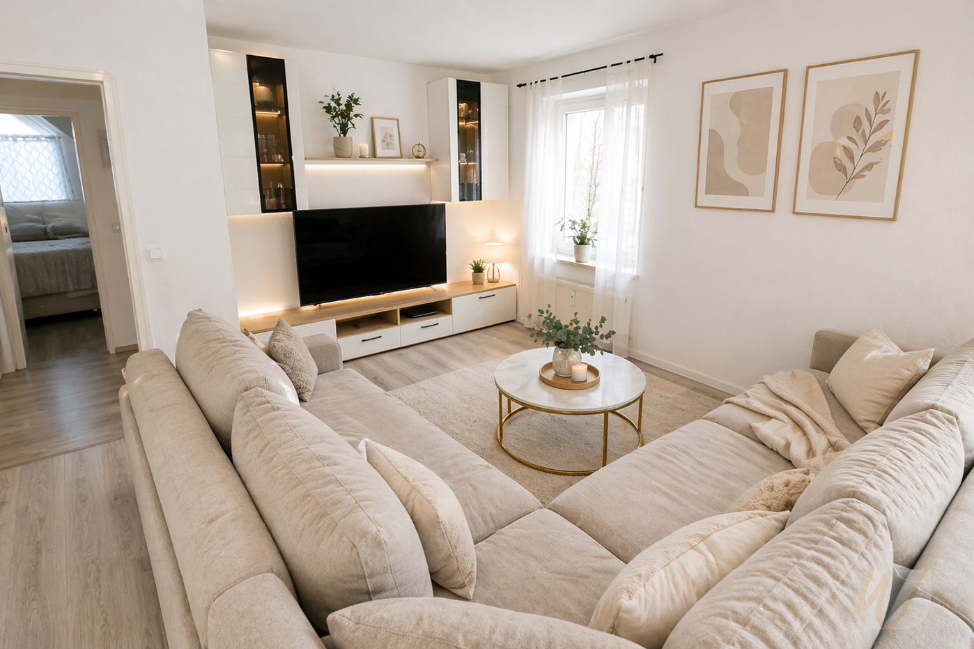 Wohnzimmer Musterwohnung