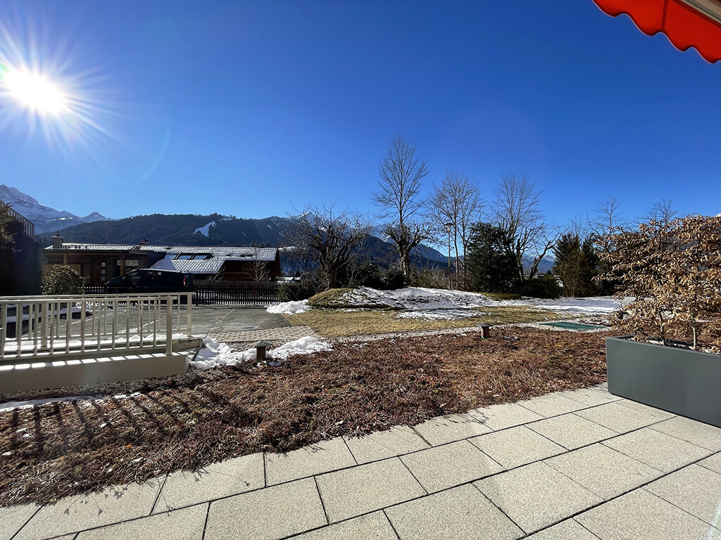 Süd-West Terrasse mit Blick zur Alpspitze
