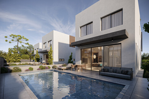 Modernes Neubauhaus mit mediterranem Wohngefühl bei Pafos