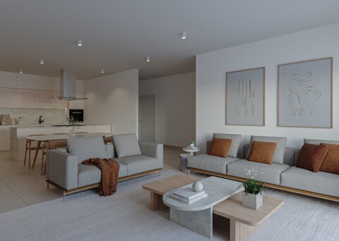 Modernes Neubauapartment mit großzügiger Veranda und Gemeinschaftspool