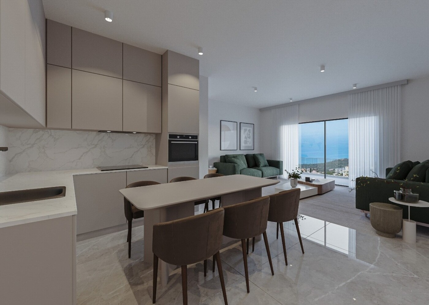 Großzügiges Neubauapartment mit weitläufiger Veranda in Pafos