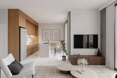 Modernes 2-Schlafzimmer-Apartment mit weitläufiger Veranda und zwei Pools