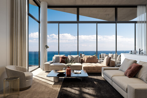 Penthouse mit 140 m² Gesamtfläche nahe der Waterfront