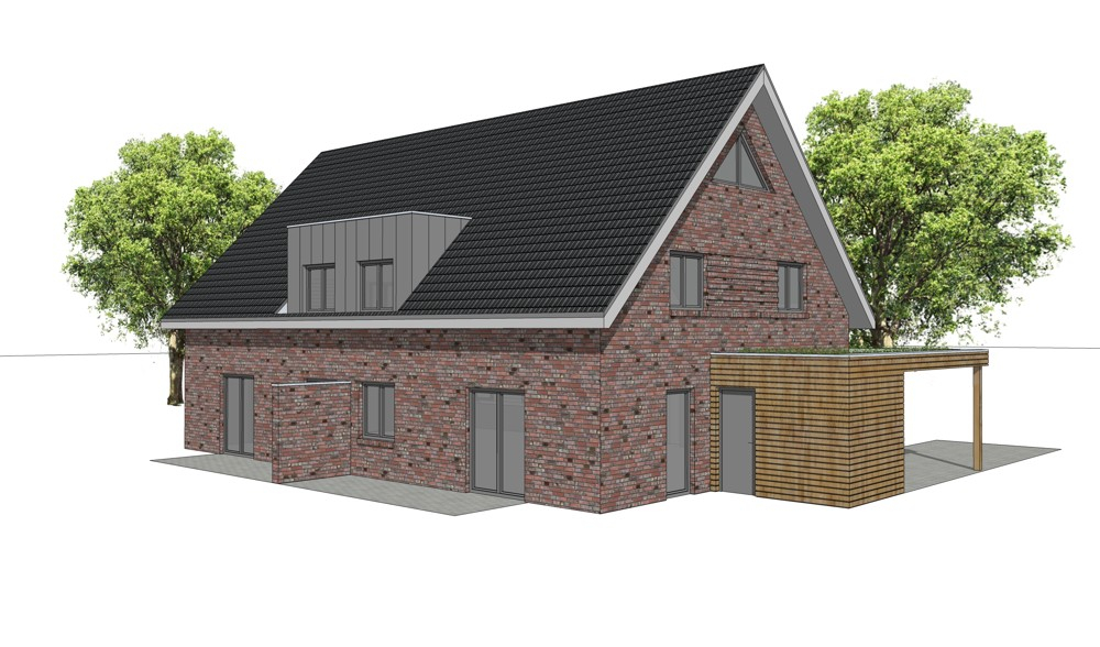 Neubau-Doppelhaushälfte - KfW-40 - mit PV-Anlage und Speicher - Foto 1