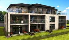 Ansicht Achtfamilienhaus Westseite