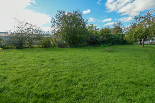 Blick auf das Grundstück