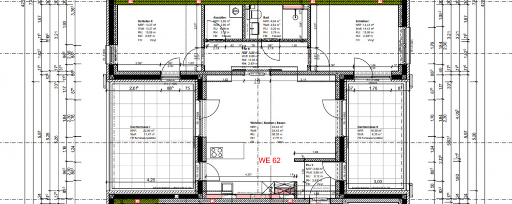 3-Zimmer Wohnung mit zwei Dachterrassen am Oldenburger Fliegerhorst ! - Foto 3