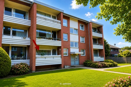 Ansicht auf den Balkon