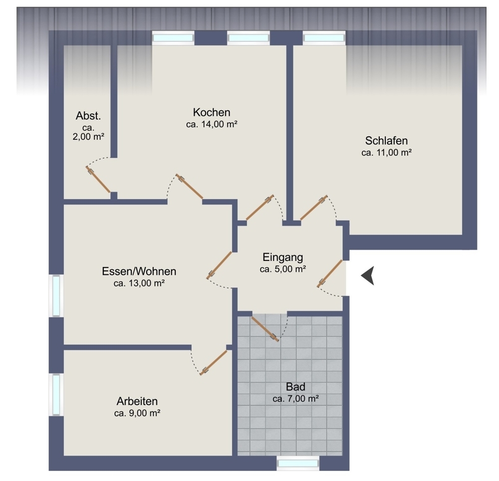 Erstbezug - Neubauwohnung mit Einbauküche und PKW-Stellplatz in Altenoythe - Photo 2