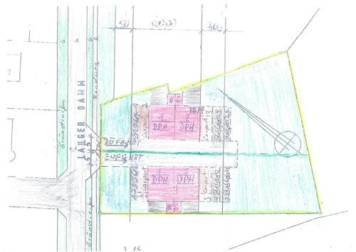 Zeichnung Lageplan - Langer Damm 20, Bad Zwischenahn