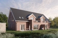 Visualisierung Gartenansicht BV Bargloyer Straße 17 - 27793 Wildeshausen 