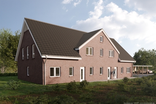 Visualisierung Frontansicht BV Bargloyer Straße 17 - 27793 Wildeshausen 