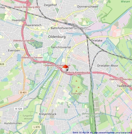 5107 - 2-Zimmer-Wohnung mit EBK an der Cloppenburger Straße in Oldenburg-Kreyenbrück! - Foto 5