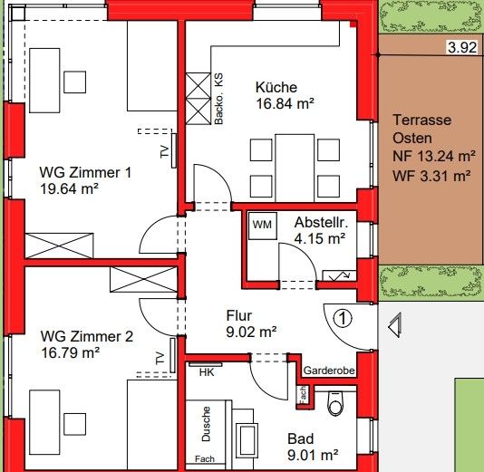 Erdgeschosswohnung in Oldenburg zu vermieten! - Photo 3