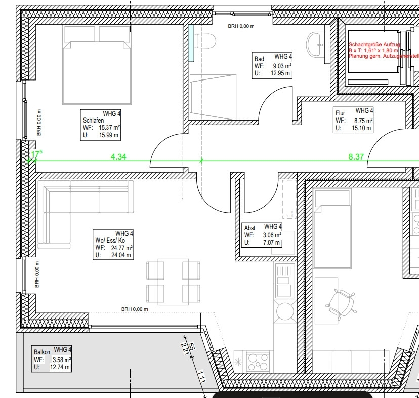 Neubauwohnung mit 2-Zimmern in Oldenburg/Donnerschwee - Photo 2
