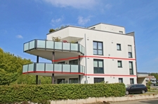 Ansicht auf Balkon u Markierung