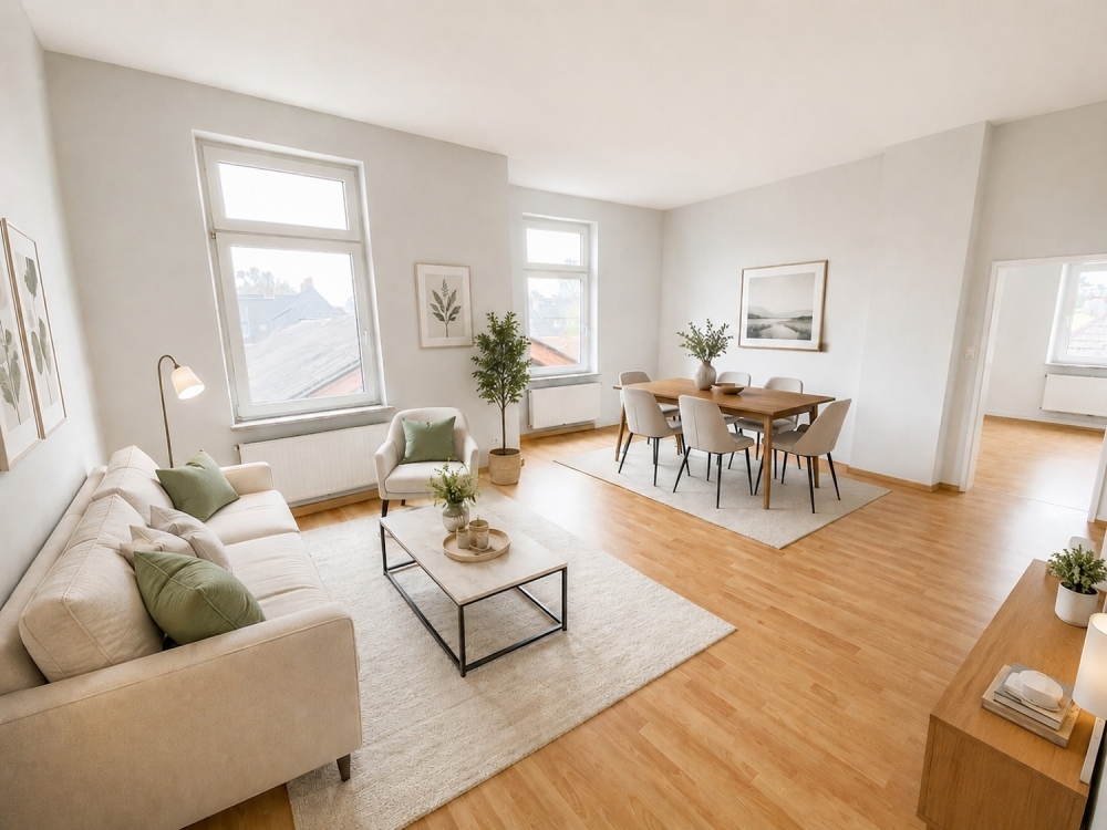 Helle 2-Zimmer-Wohnung mit Einbauküche, großem Wohnbereich & Altbauflair, zentral in Wilhelmshaven - Foto 2