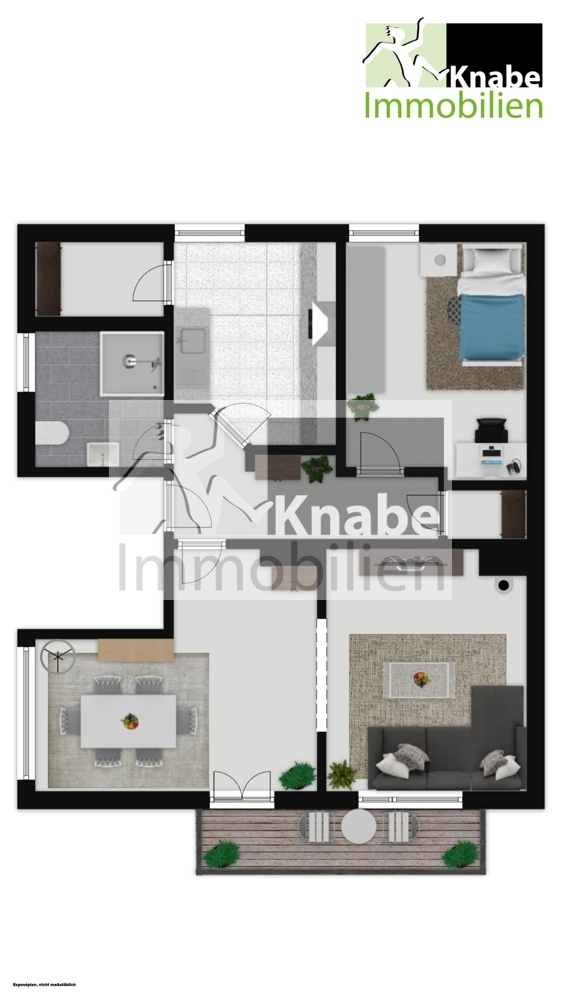 Zentral in Spenge: Wohnkomfort mit Kamin und Südbalkon! - Foto 4