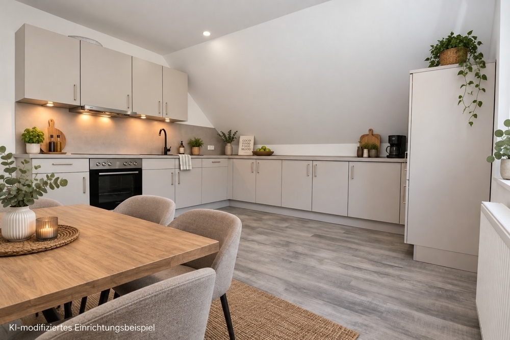 Großzügig Wohnen mit Dachterrasse - attraktive Dachgeschosswohnung mit Einbauküche in Gehlenberg - Foto 3