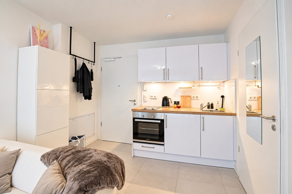 5963 - Jetzt sichern! Modernes Single-Appartement im 1. OG mit Einbauküche und Balkon! - Foto 3