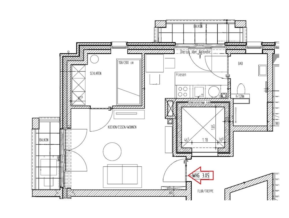 5999 - Höchst attraktive Obergeschosswohnung mit zwei Balkonen, EBK und Tiefgaragenstellpatz! - Foto 4