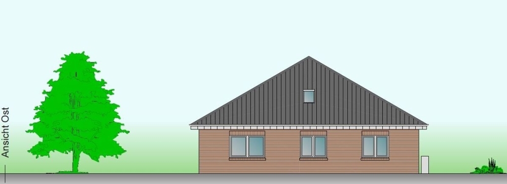 KfW 55 Effizienzhaus: Neubau-Bungalowhälfte mit EBK und PV-Anlage inkl. Speicher in Mittegroßefehn - Foto 2