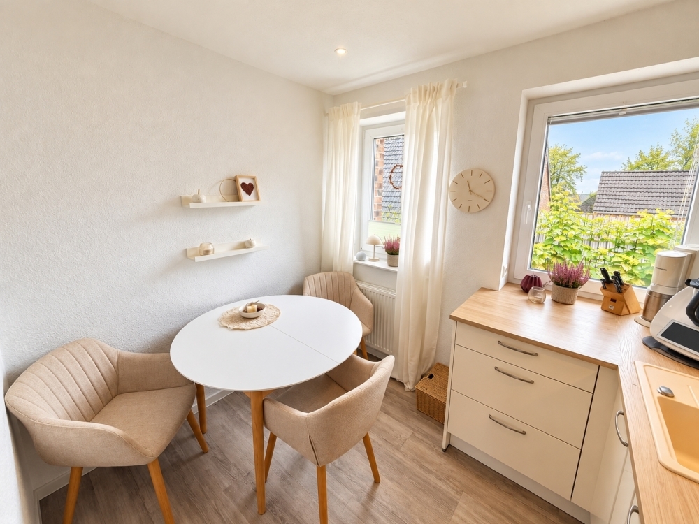 Modern und ruhig in Schortens wohnen - schöne 3 ZKB mit EBK, Dusche/Wanne, Balkon & Stellplatz - Photo 4