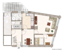 Grundriss EG mit Innenhof