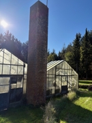 Schornstein vom Gewächshaus