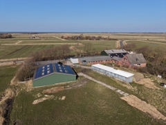 Luftbild in Nordseenähe