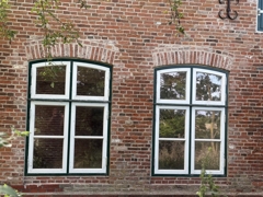 nostalgische Holzfenster