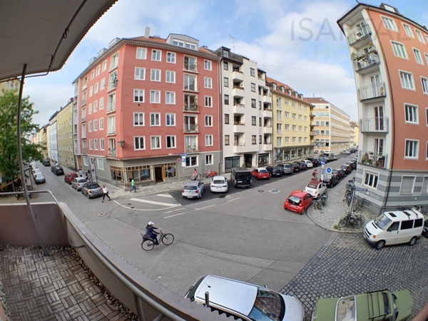 Blick vom Balkon