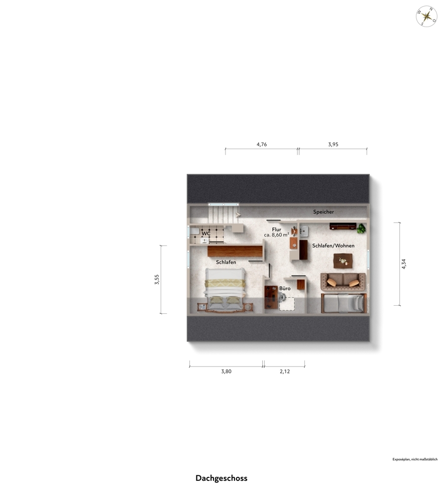Grundriss Dachgeschoss