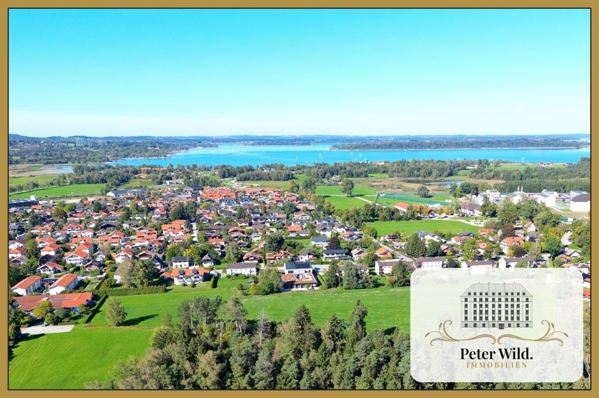 Luftbild Bernau mit Chiemsee
