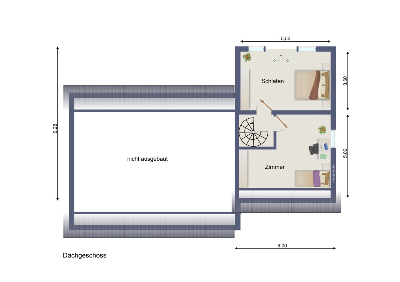 Grundriss Dachgeschoss