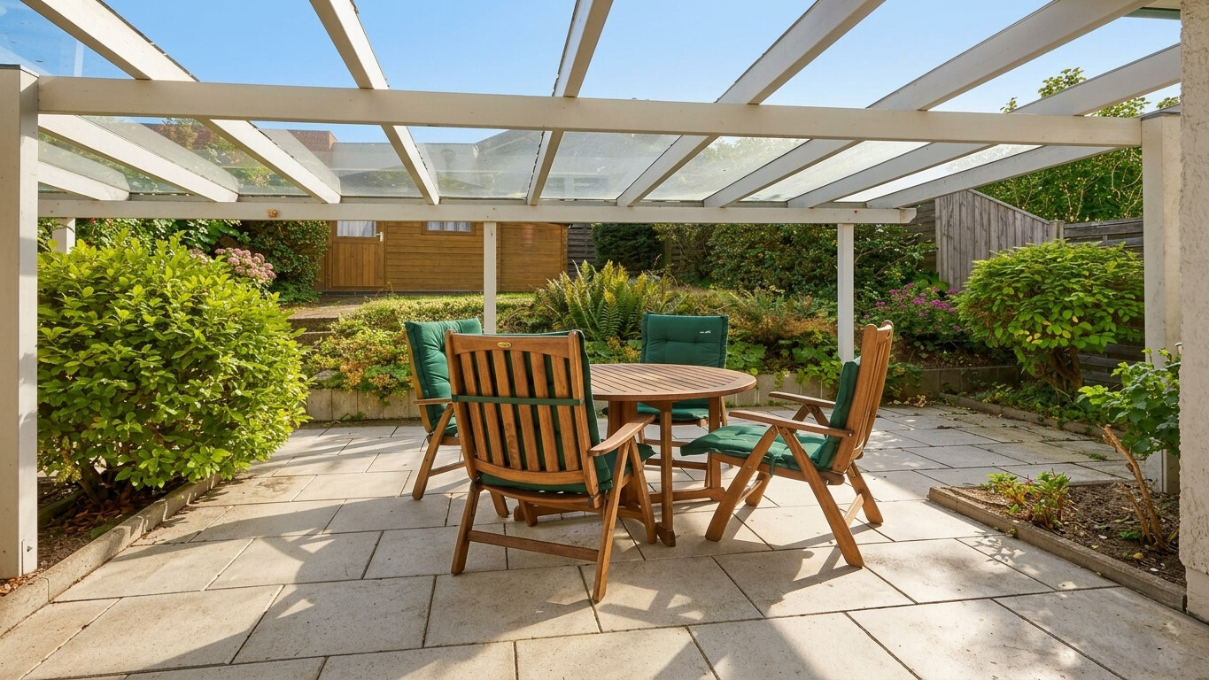 überdachte Terrasse