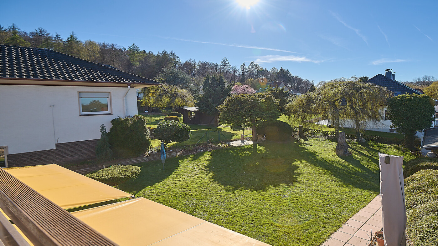 Blick vom Balkon