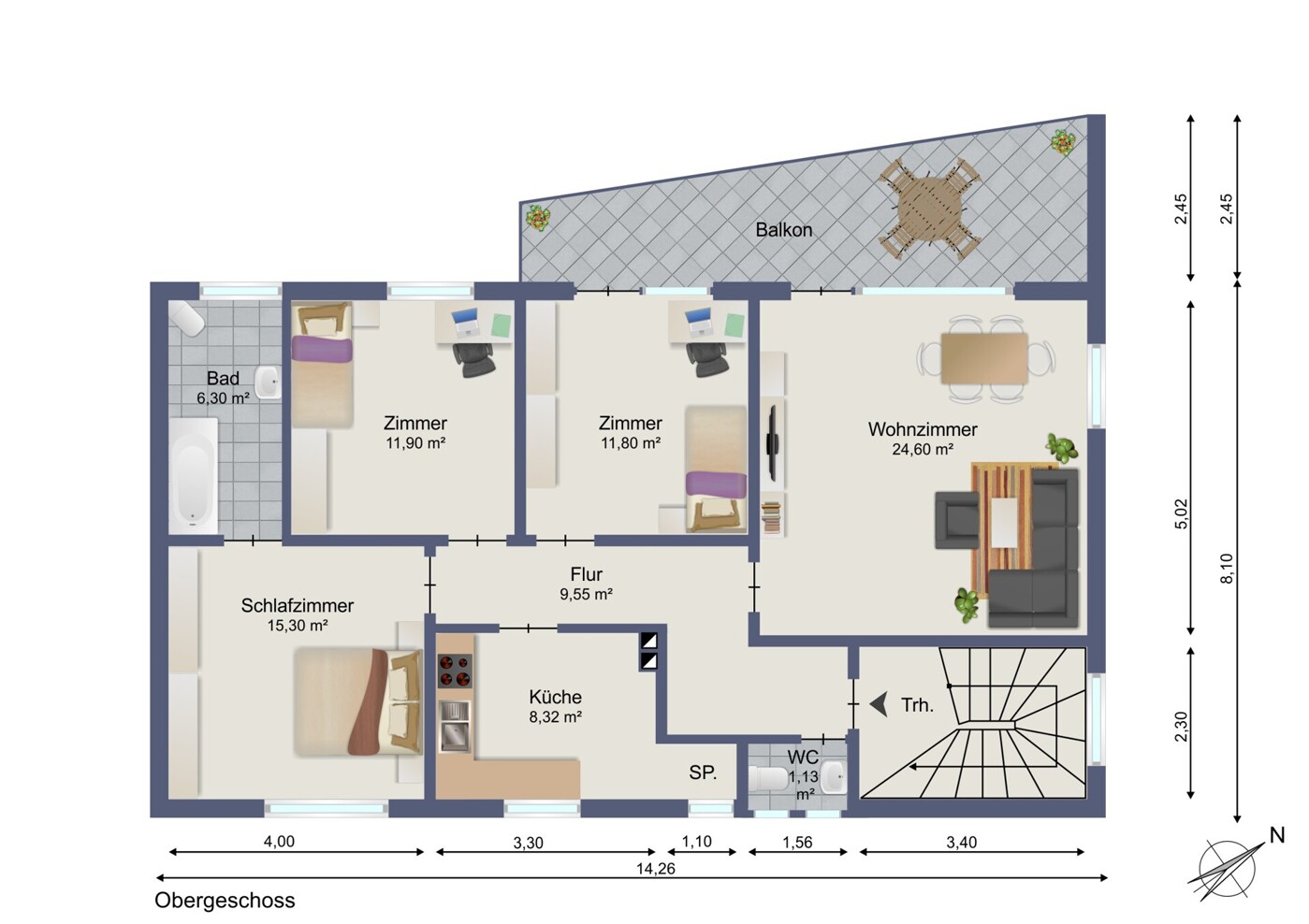 Grundriss Wohnung