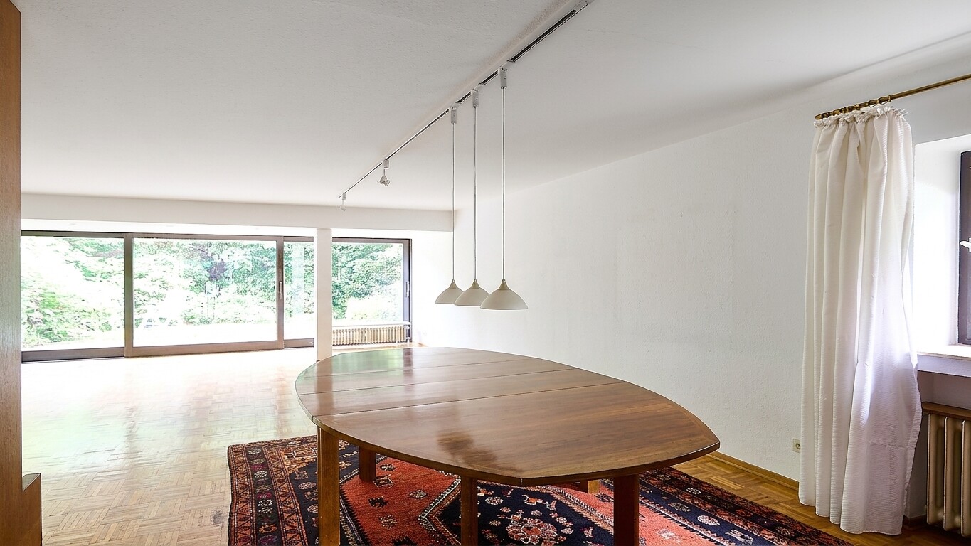 Essbereich im Wohnzimmer