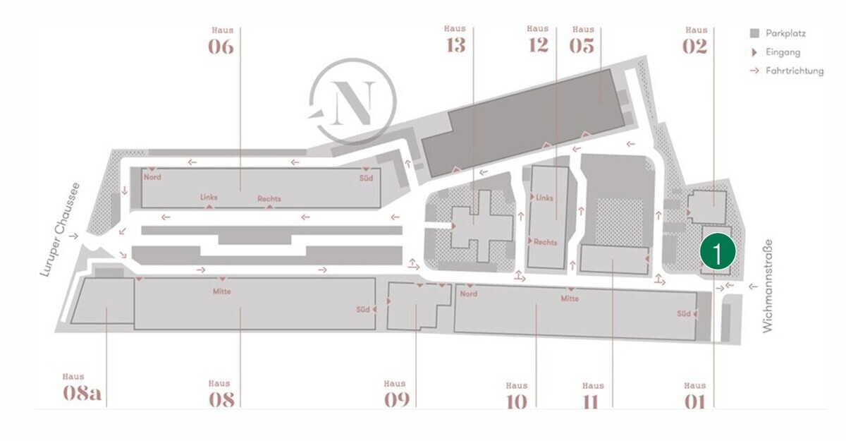 Lageplan Haus 1