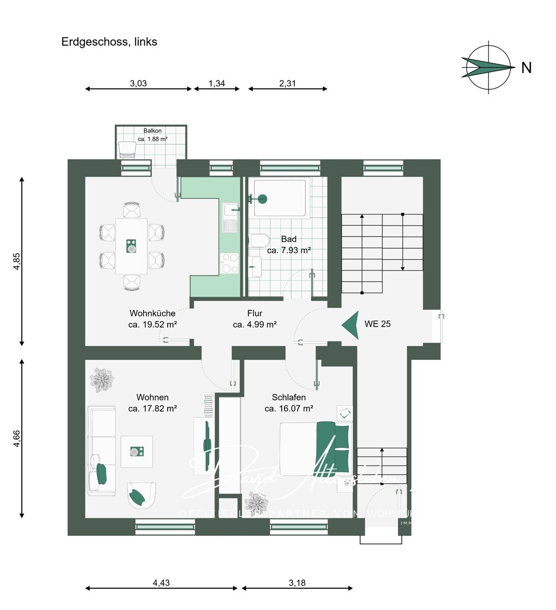 Grundriss EG links