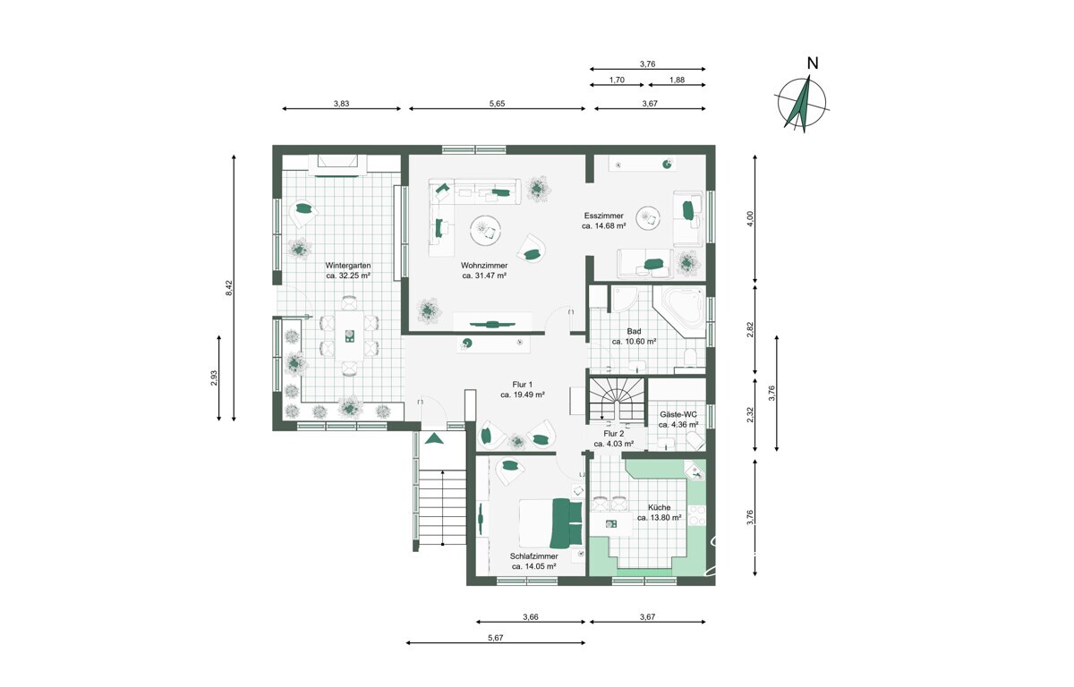 Grundriss Erdgeschoss