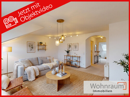 Wohn-,Esszimmer - Mit KI eingerichtet